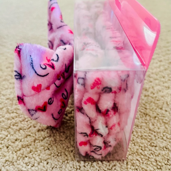 Pink Plush Headband for teens or adults - Picture 3 of 5